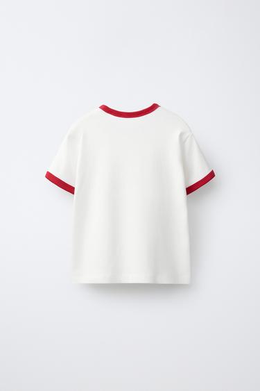 AGES 6-14 / FLORAL TEXT PYJAMAS - White / Red by Zara - Image 2