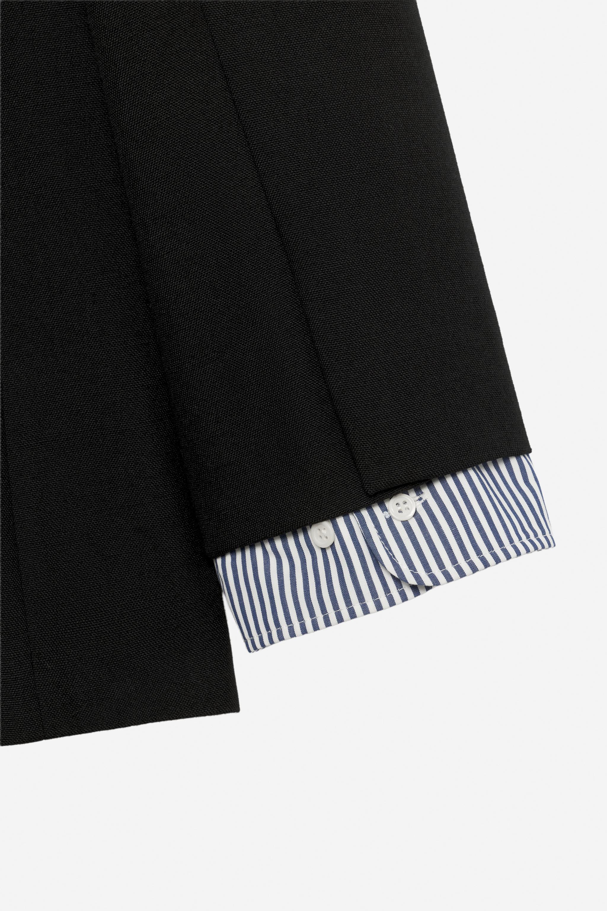 100% WOOL COMBINED BLAZER - THE ITEM ZARA WOMAN