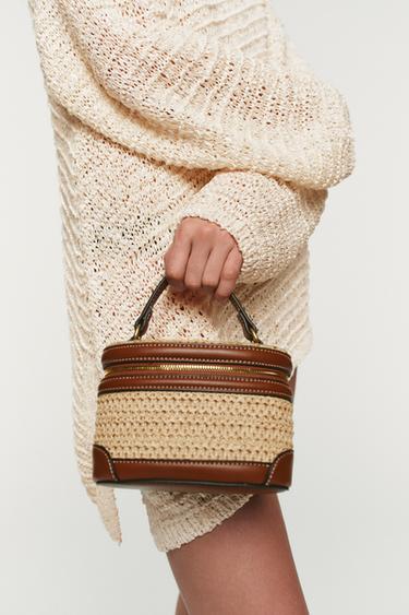 WOVEN VANITY BAG - Light beige by Zara - Image 1