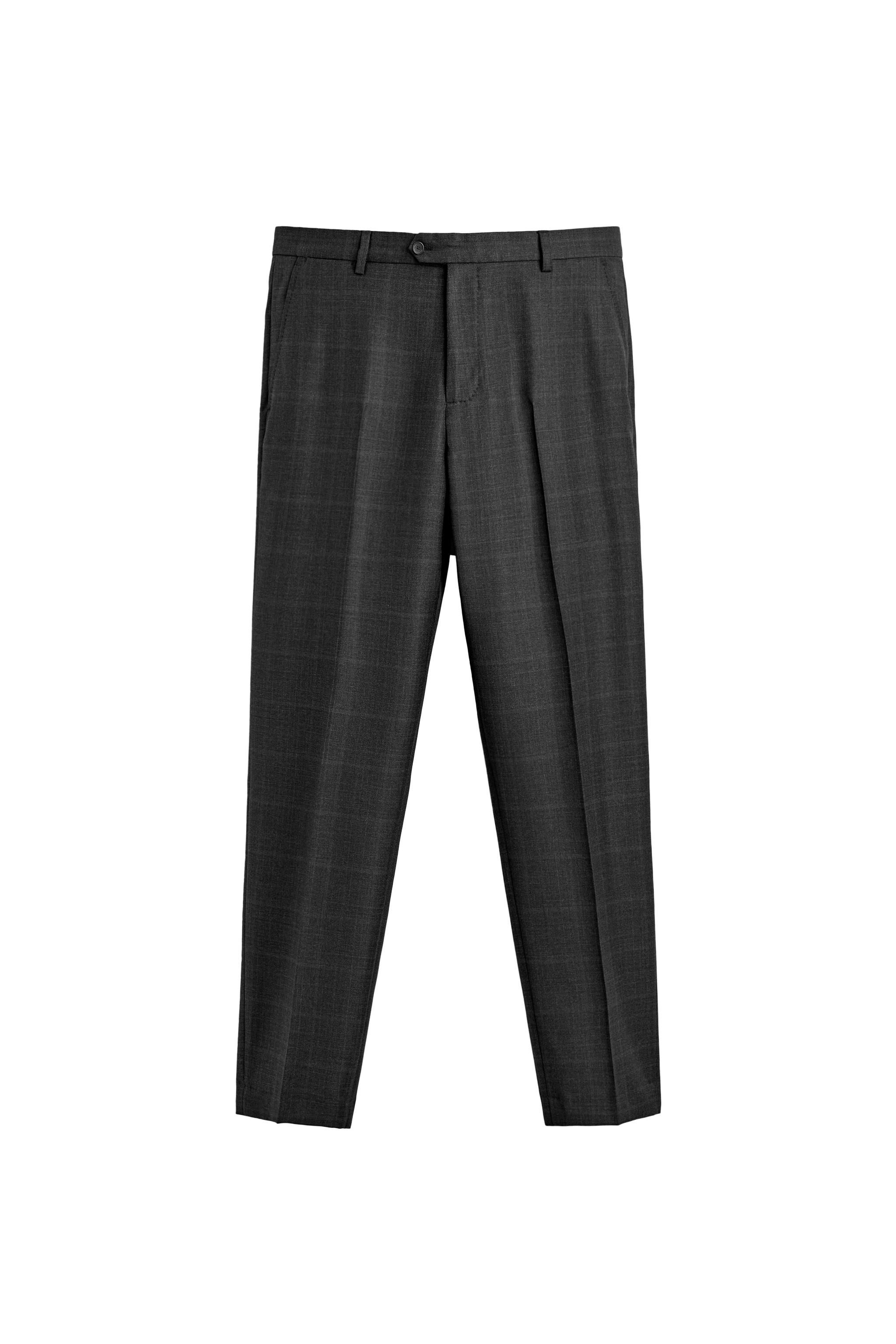 %100 YÜN KARELİ TAKIM PANTOLONU