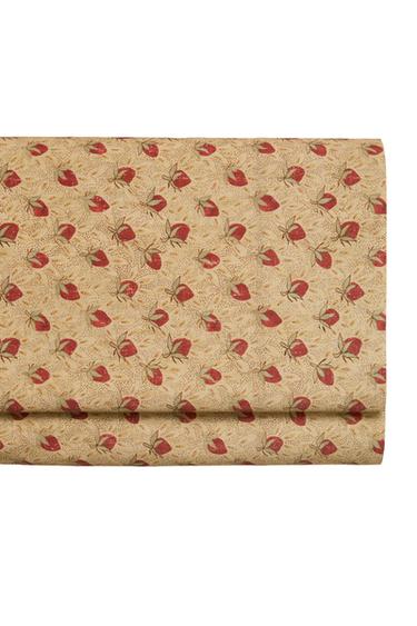 STRAWBERRY PERCALE FLAT SHEET | KATHARINE POLE - Beige by Zara