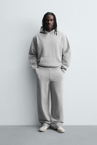 SUDADERA CAPUCHA BÁSICA - Gris vigoré de Zara