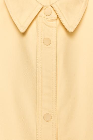 GILET OVERSIZE ZW COLLECTION - Jaune clair de Zara - Image 6