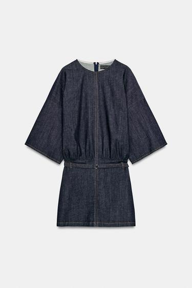 MINI DENIM DRESS - Blue by Zara - Image 0