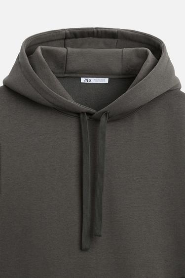 SWEAT BASIQUE À CAPUCHE - Gris anthracite de Zara - Image 7