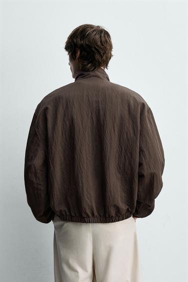 REVERSIBLE FLUID BOMBER JACKET - Brown by Zara - Image 2