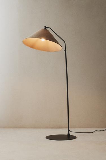 Zaras GOLVLAMPA I METALL - Ljust beige