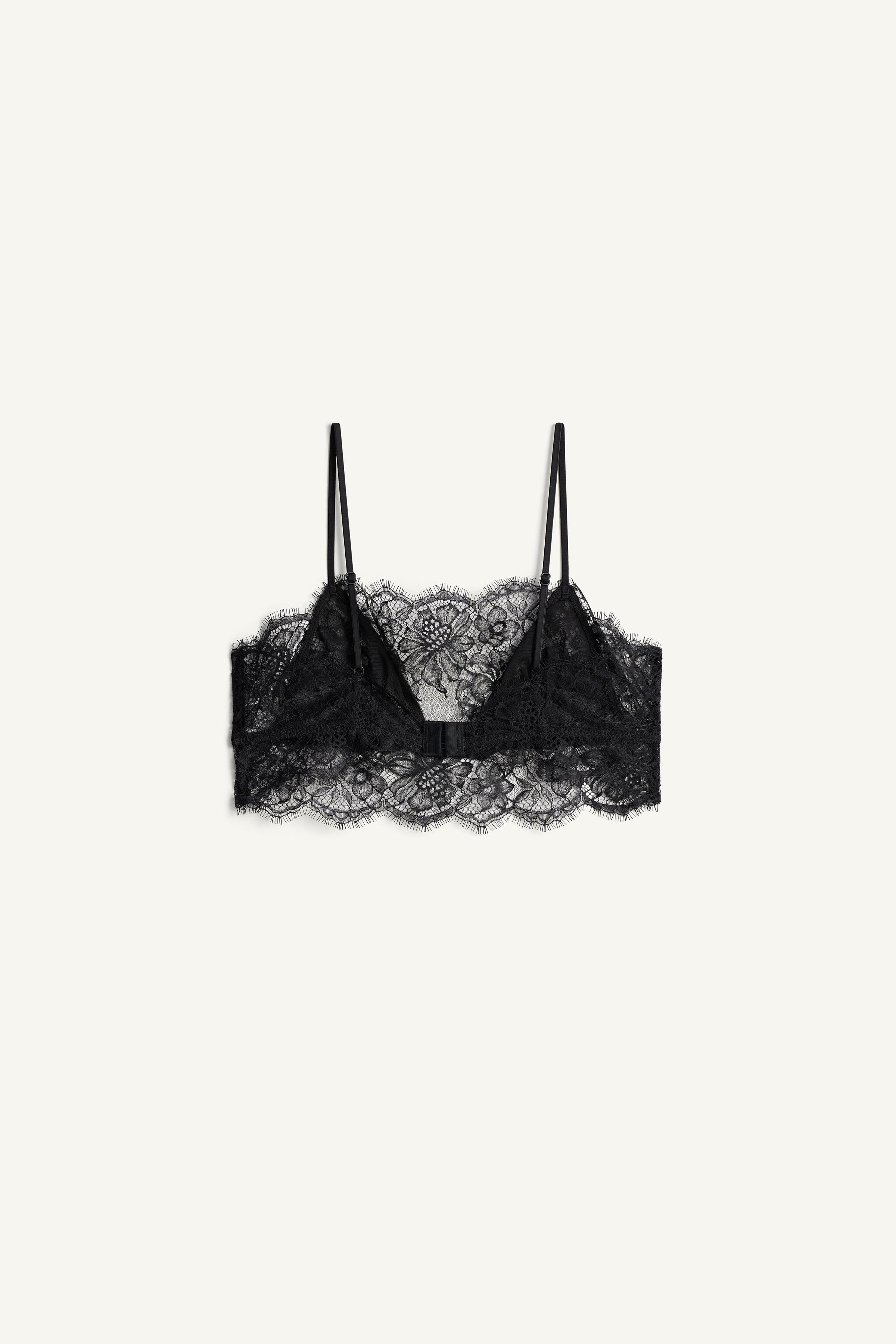 Limited Edition Lace Bandeau Bra by Zara
