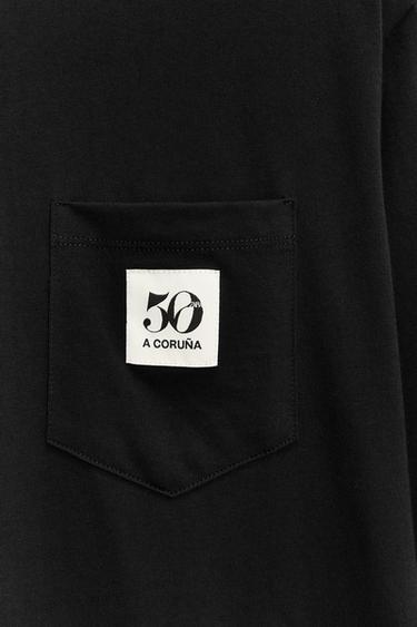 50TH ANNIVERSARY POCKET PATCH T-SHIRT - Black by Zara - Image 2