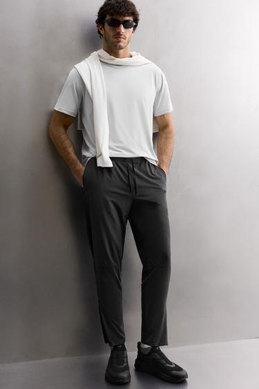 PANTALON TECHNIQUE COLOR BLOCK - Gris anthracite de Zara - Image 5