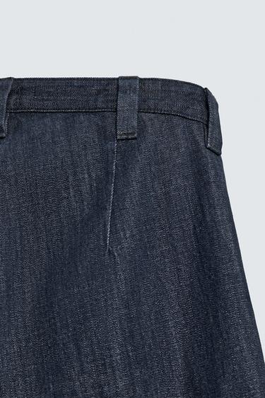 BARREL FIT DENIM CHINOS - Indigo by Zara - Image 9