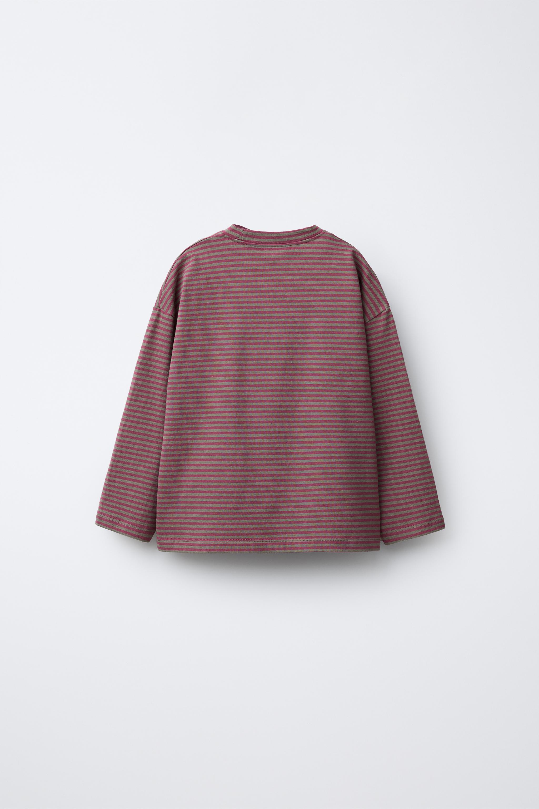 T-SHIRT IMPRIMÉ À RAYURES