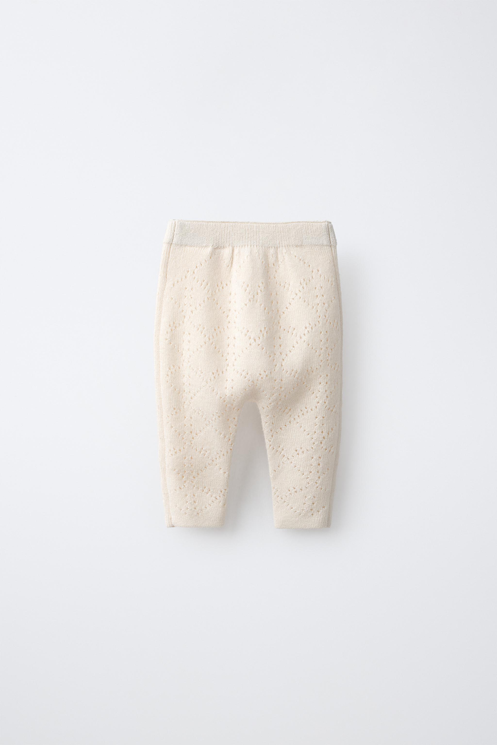 LEGGING EN MAILLE AJOURÉE AVEC LAINE ET CACHEMIRE