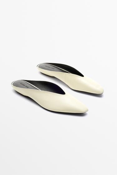 Soft leather mule — Ecru 2