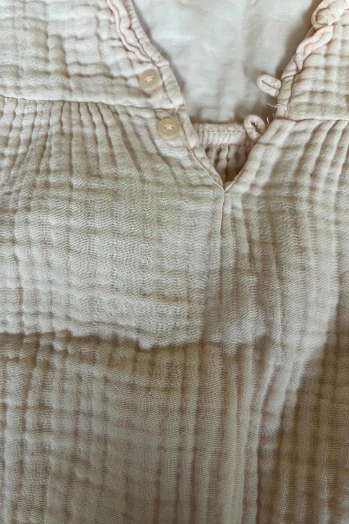 TEXTURED ROMPER WITH RUFFLE TRIMS - Image 3