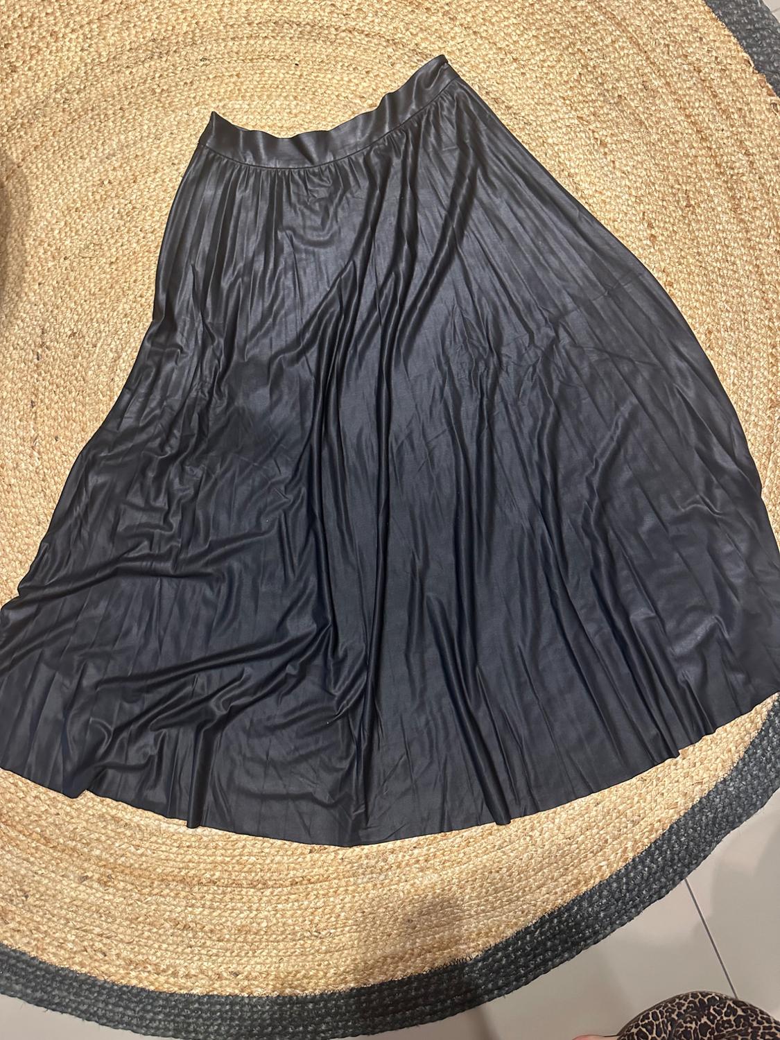FAUX LEATHER PLEATED SKIRT - Image 7