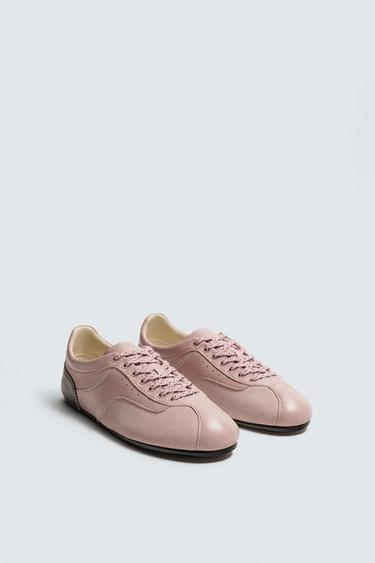HARRY LAMBERT FOR ZARA x DISNEY LEATHER TRAINERS - Pink by Zara