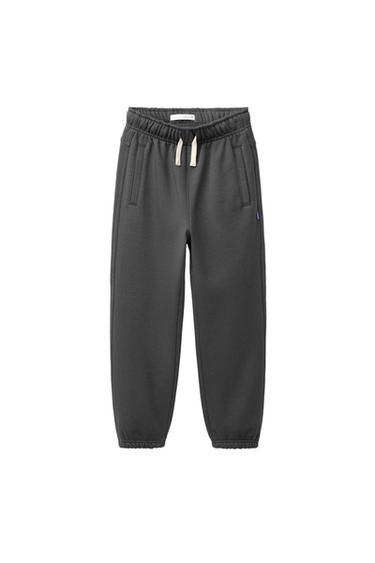 PANTALONS JOGGER LLISOS AMB ETIQUETA - Antracita fosc de Zara