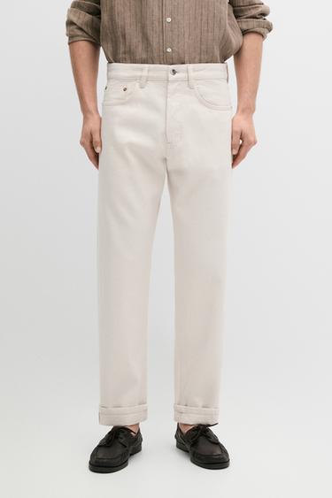 Zara Selvedge fit jeans - Ecru