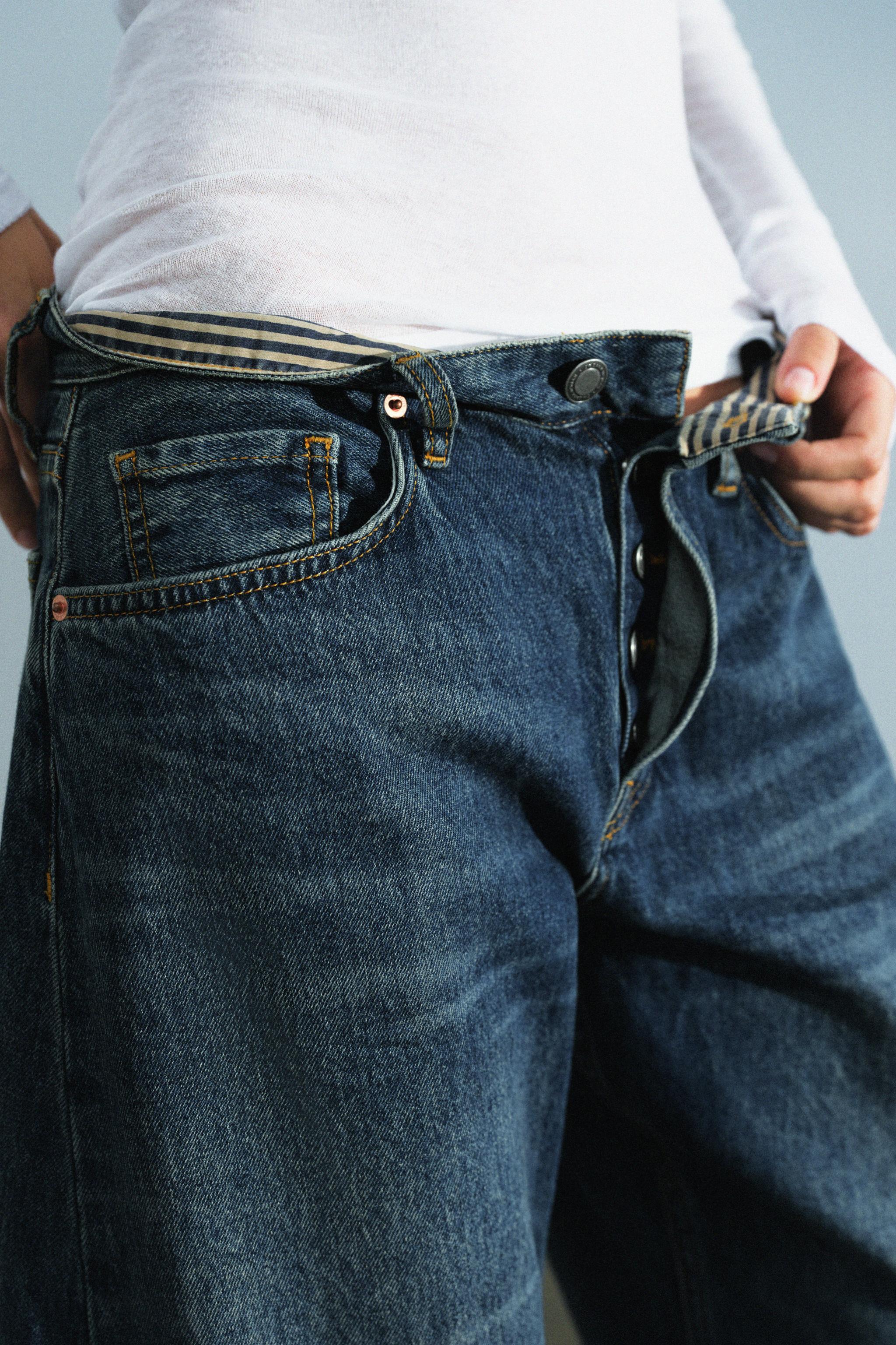 Zara ZW COLLECTION BARREL ORTA BEL JEAN görsel 4