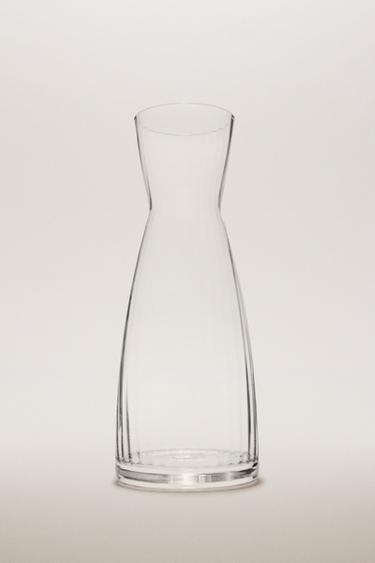 EMBOSSED WAVY GLASS PITCHER - 990 by Zara