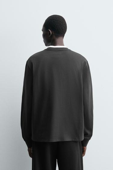 T-SHIRT HEAVYWEIGHT ROLAND CORPORATION © - Noir de Zara - Image 2