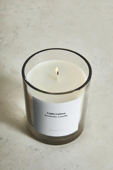 (200 G) LIGHT COTTON SCENTED CANDLE - white by Zara - Image 5