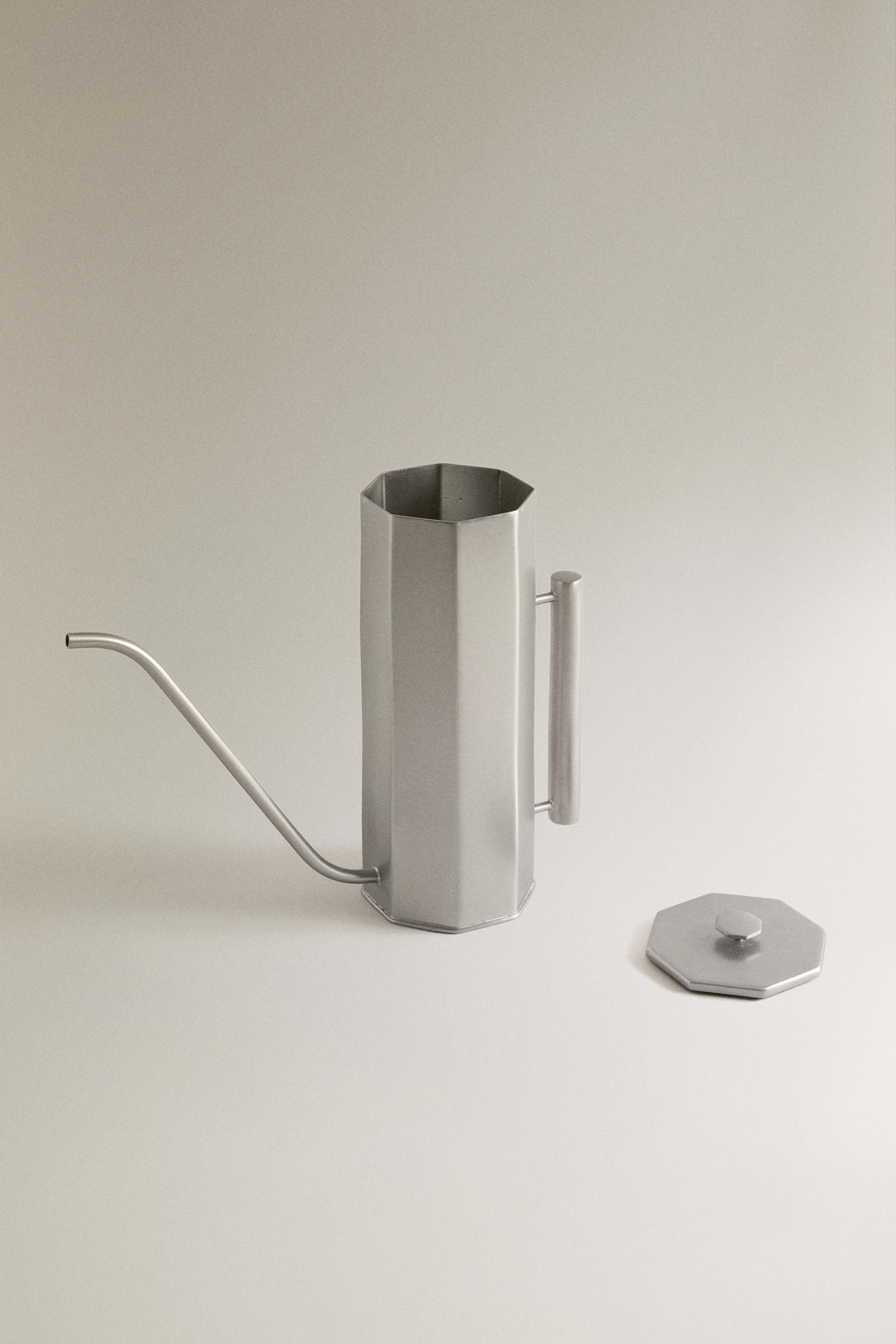FACETED METAL WATERING CAN | STUDIO MARY LENNOX — Silver