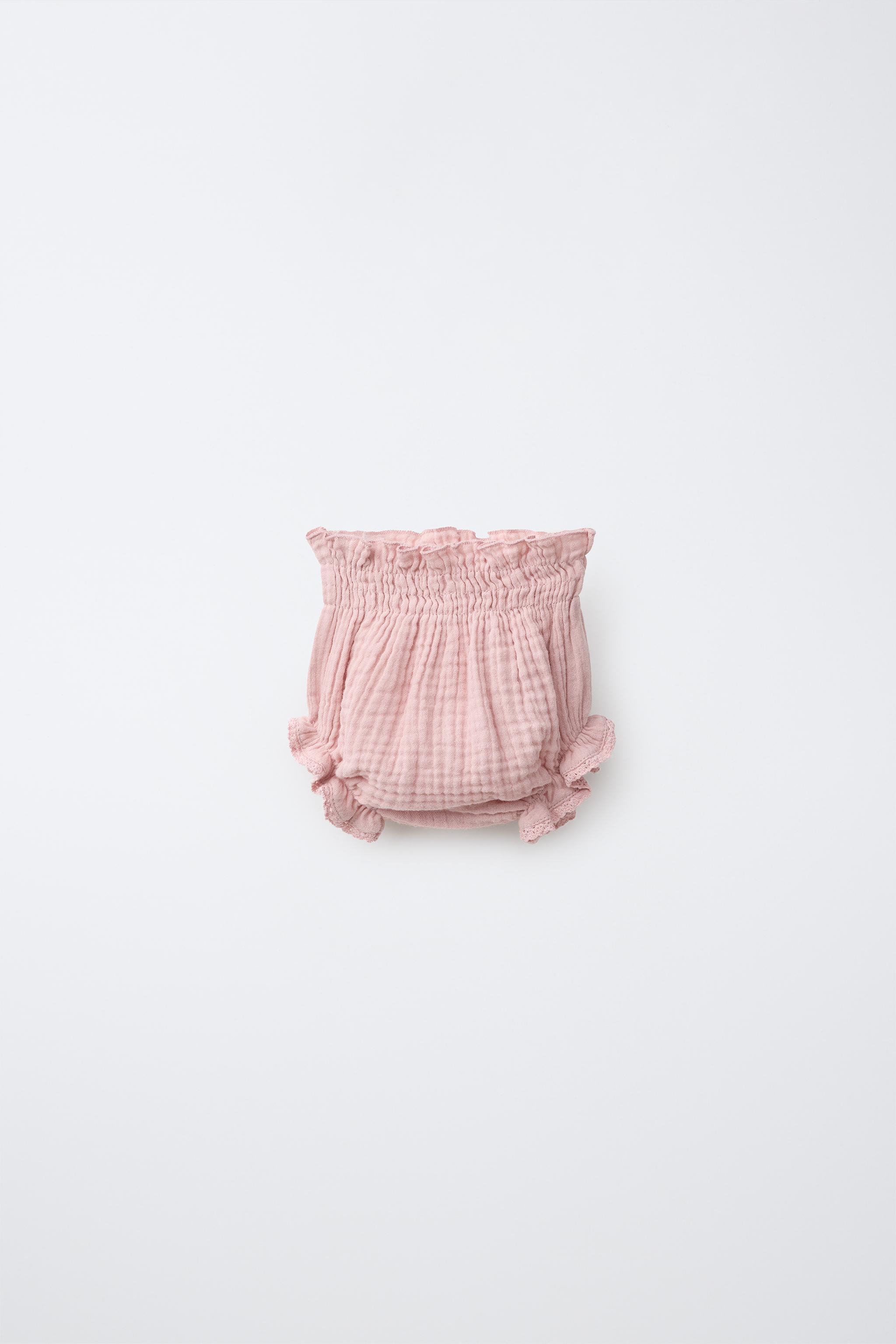 TEXTURED LACE BOTTOMS — Pink