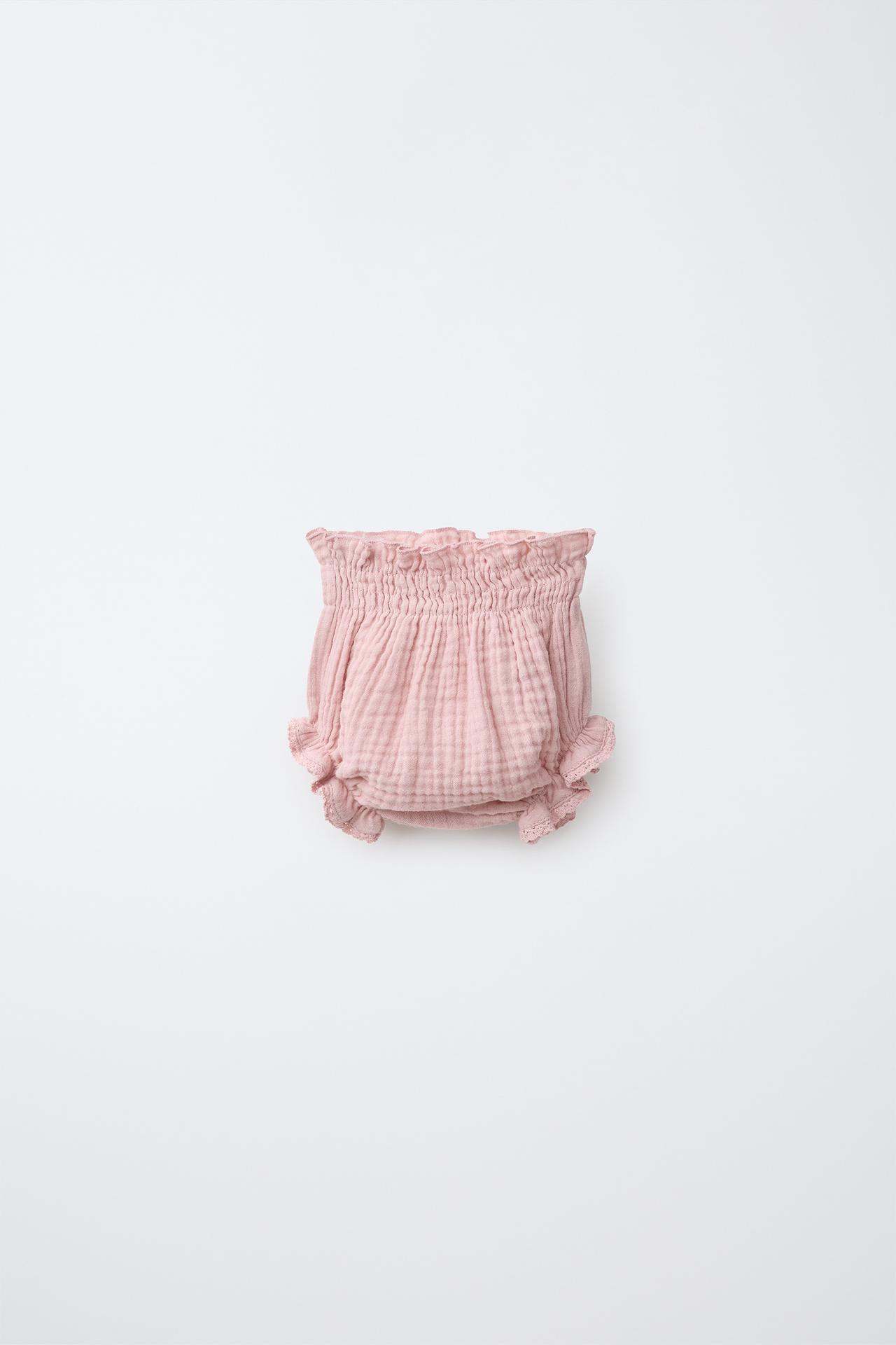 TEXTURED LACE BOTTOMS — Pink