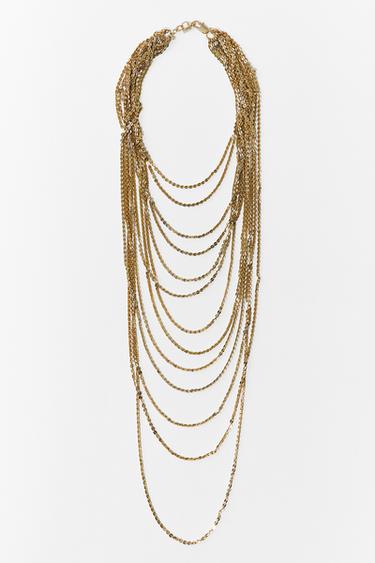 COLLANA MULTICATENA - Dorato di Zara