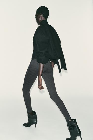 LEGGING À BOUTONS - Gris anthracite de Zara - Image 4