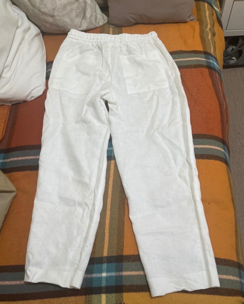 PANTALÓN BLANCO 100 LINO - Image 2