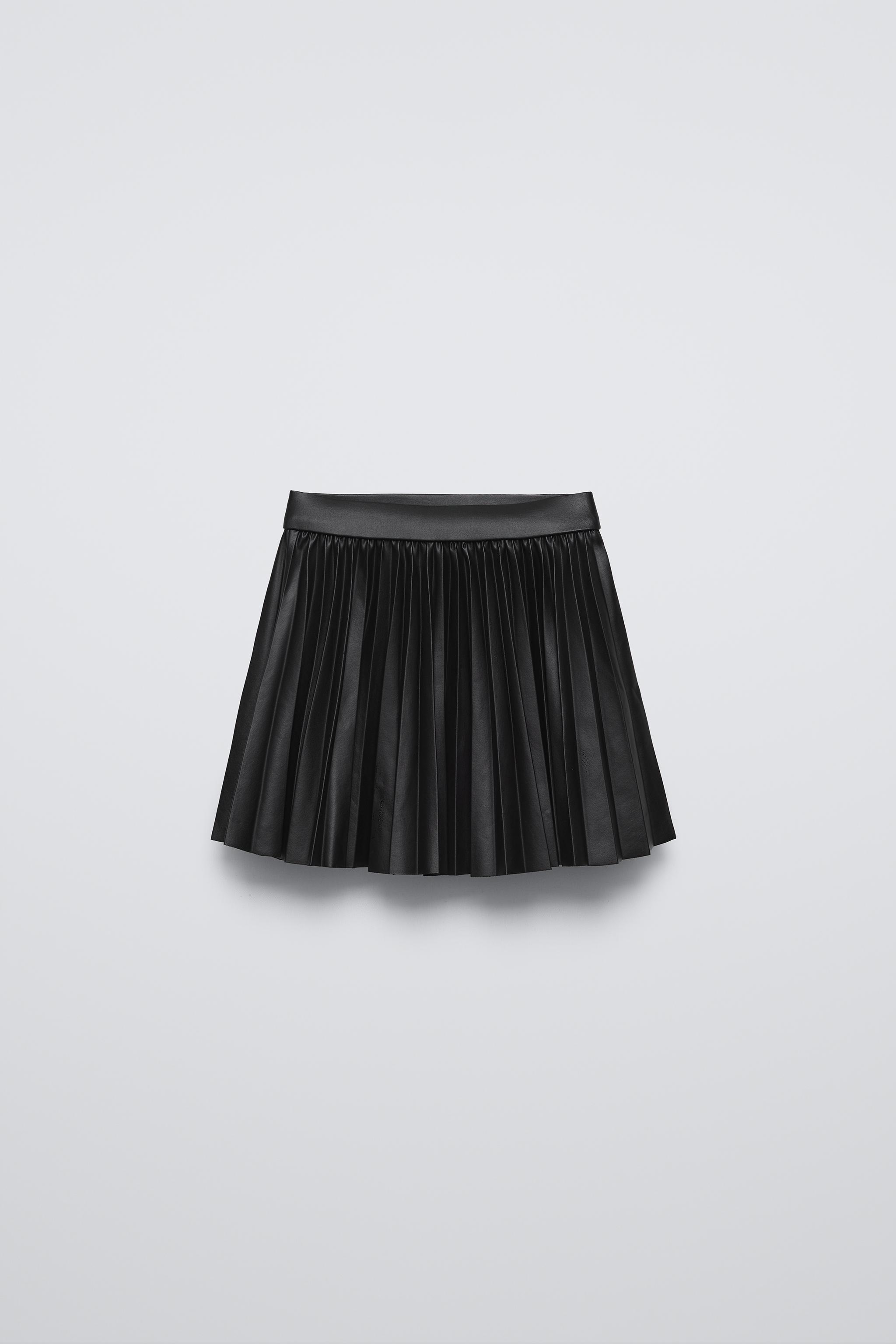 Black pleated net skirt hotsell