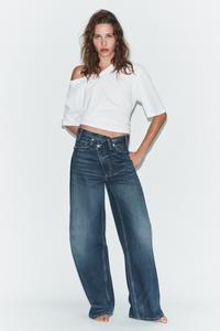 Jean Skinny Femme Zara Délavé Foncé - Taille 6, Occasion Très Bon état