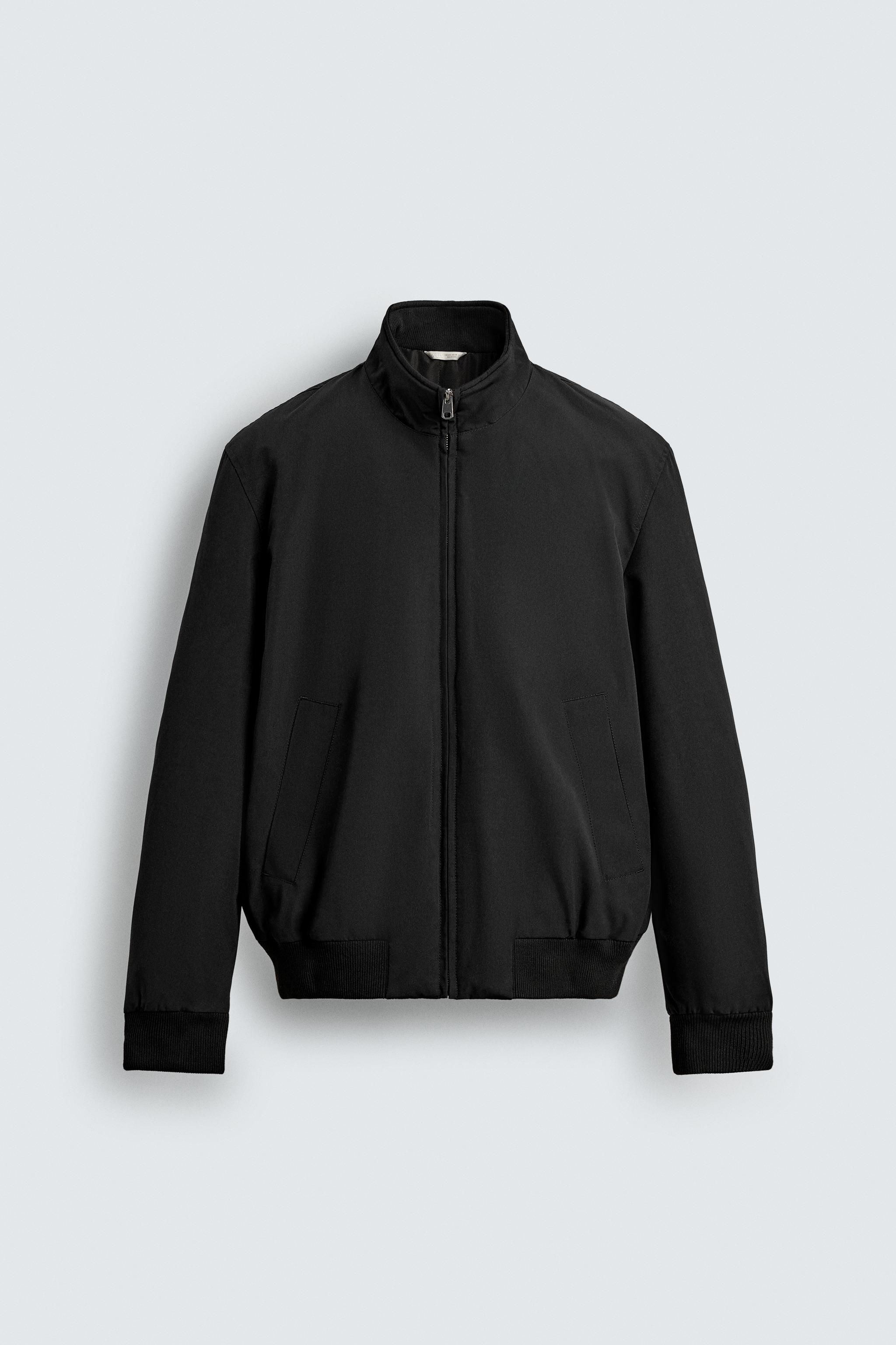 撥水加工入りパフジャケット - ブラック | ZARA Japan / 日本