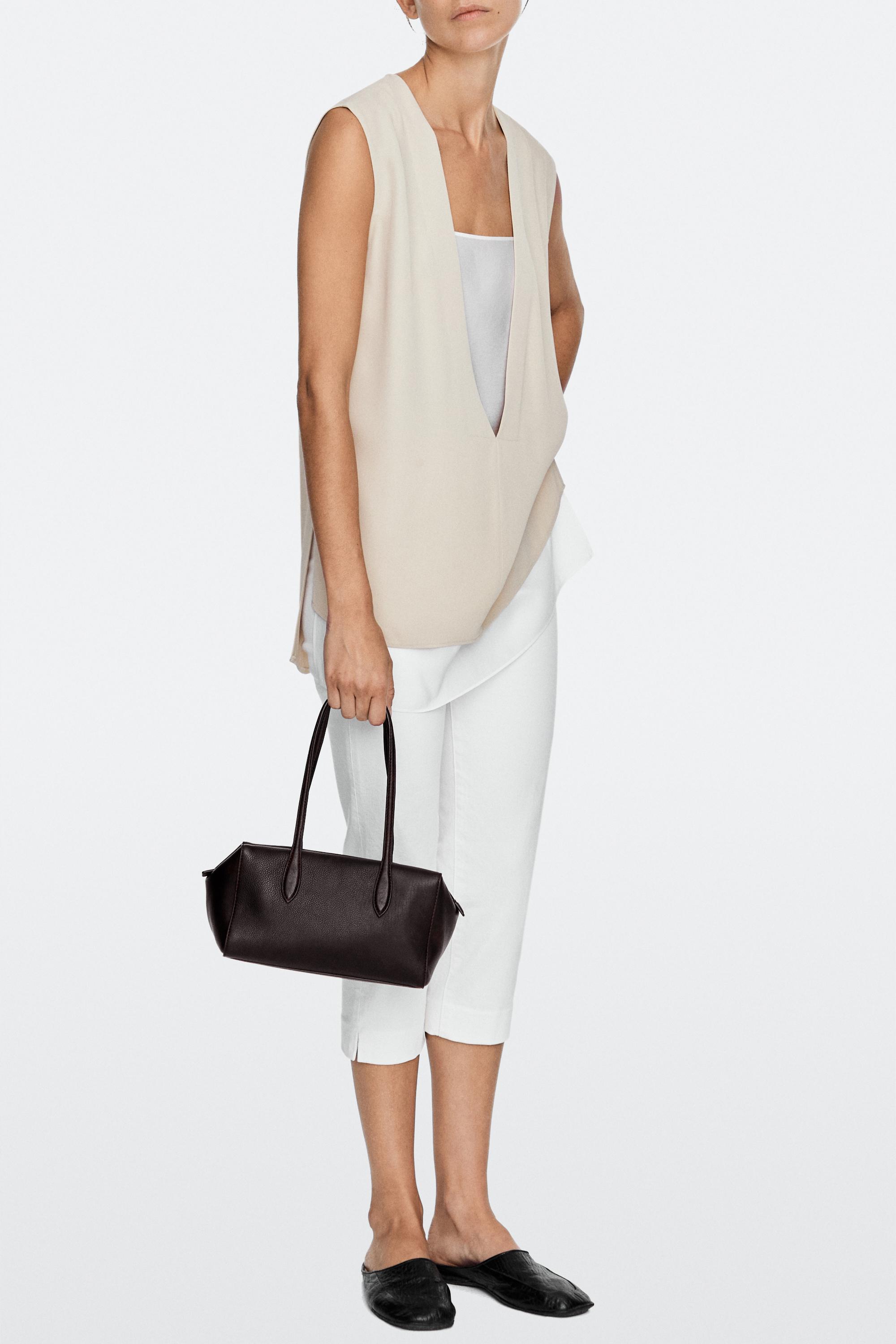 Nappa leather mini satchel