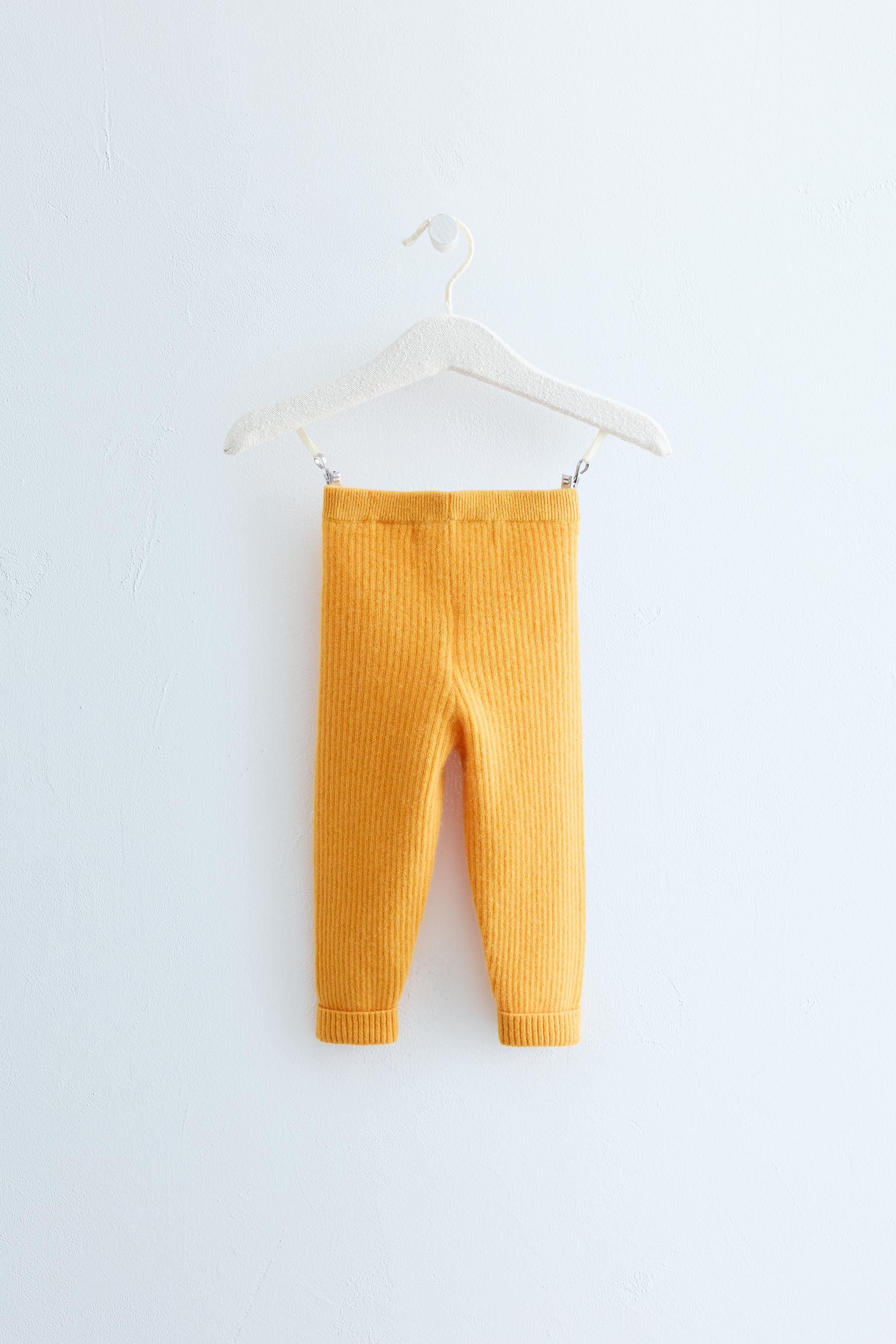 ZARA TIMELESS - 100% CASHMERE LEGGINGS — Yellow