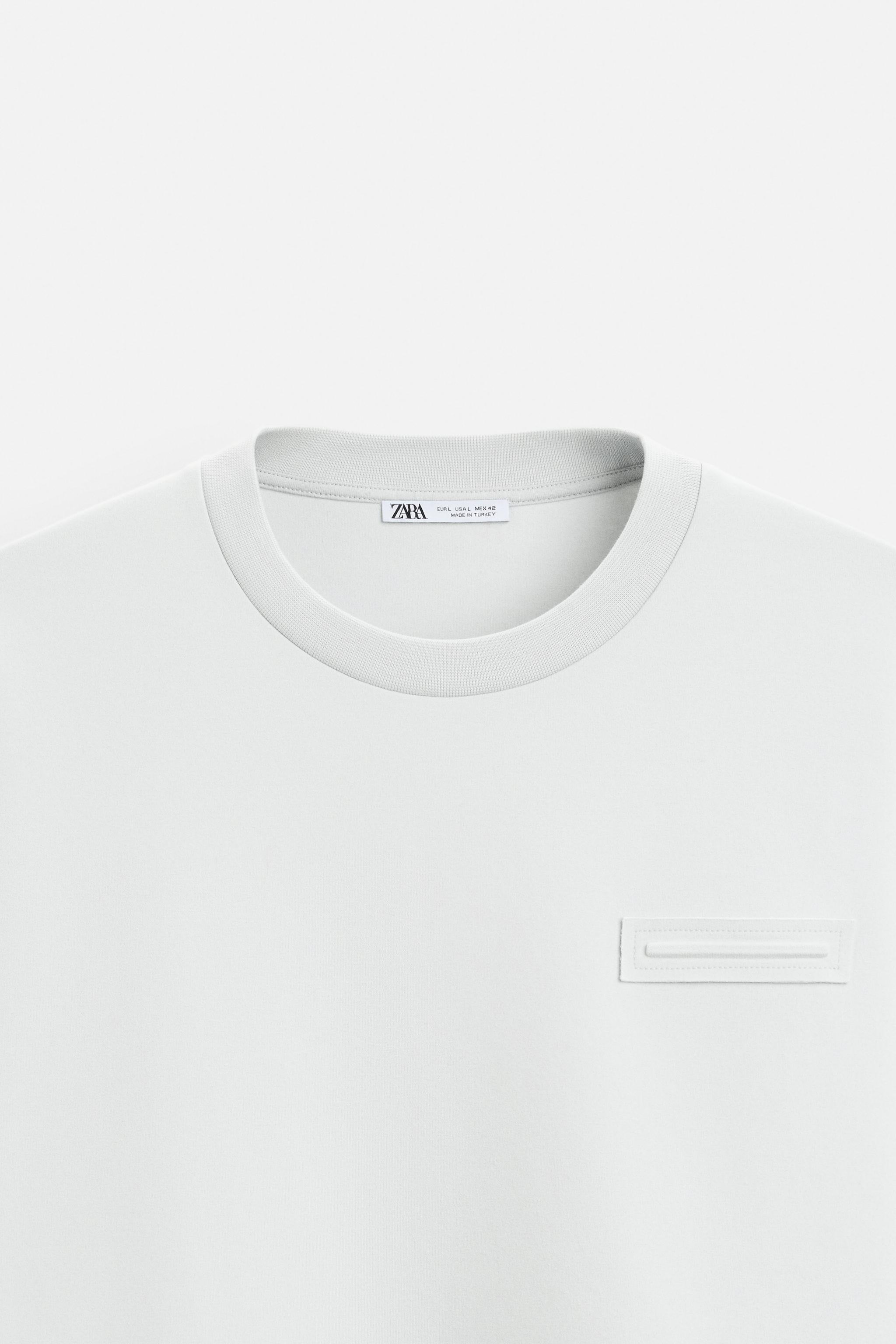 CREW NECK SWEATSHIRT WITH PATCH - Blue / Gray | ZARA United