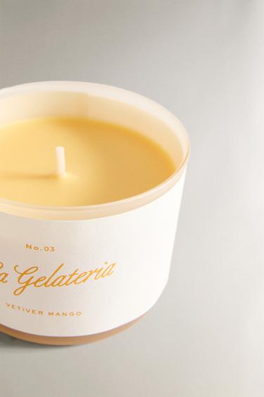 (150 G) VETIVER MANGO SCENTED CANDLE - Orange by Zara - Image 2