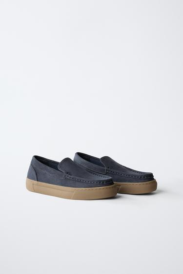 Zara SPORTY LOAFERS - Blue