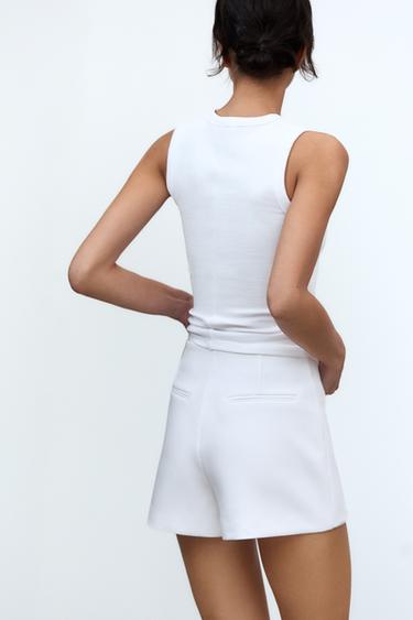 ASYMMETRIC SKORT - White by Zara - Image 2