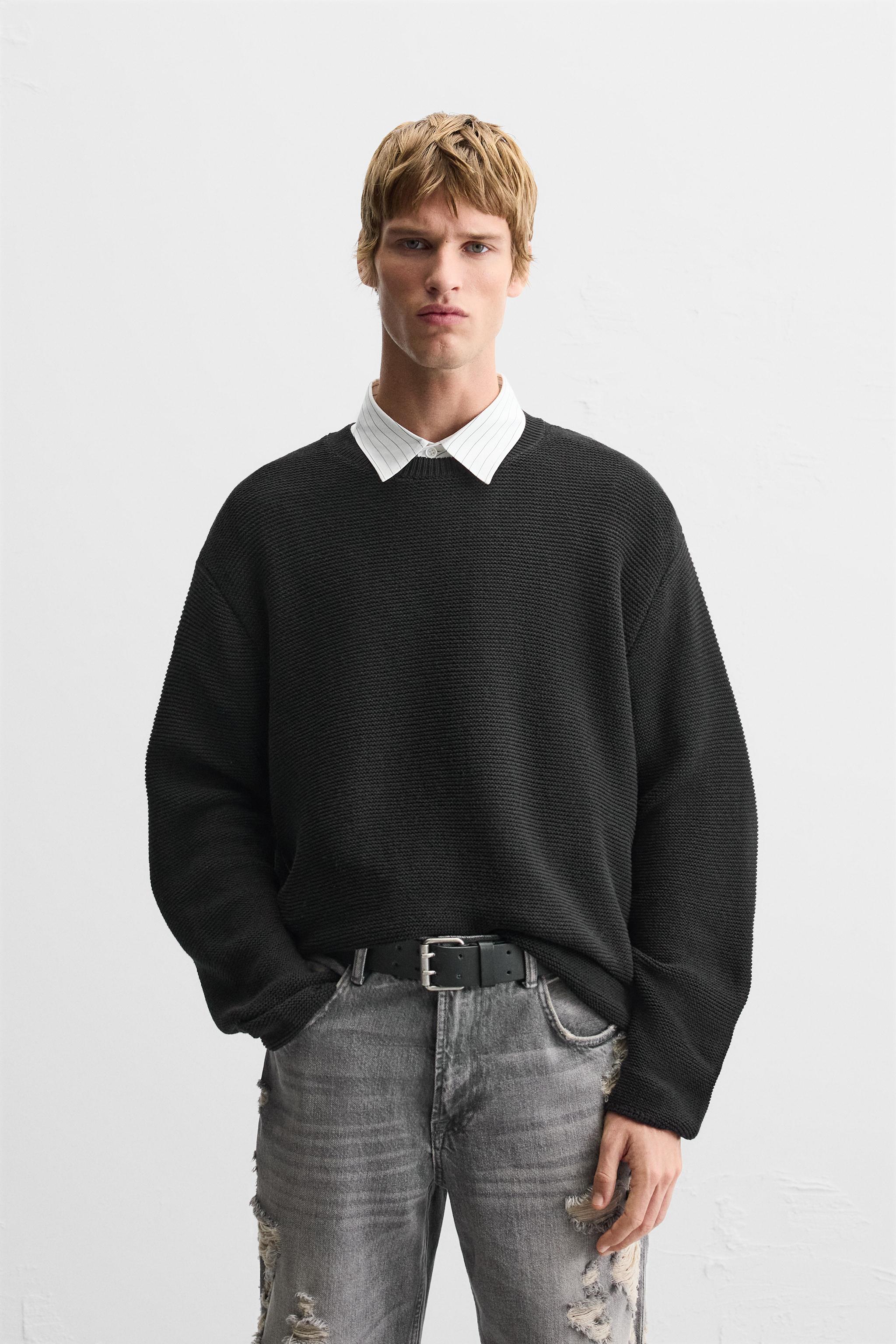 Men s Black Jumpers Explore our New Arrivals ZARA United Kingdom