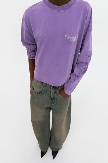Zara OVERSIZED BRATZ® T-SHIRT - Purple