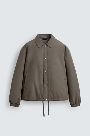 BLOUSON TECHNIQUE MATELASSÉ - Gris taupe de Zara