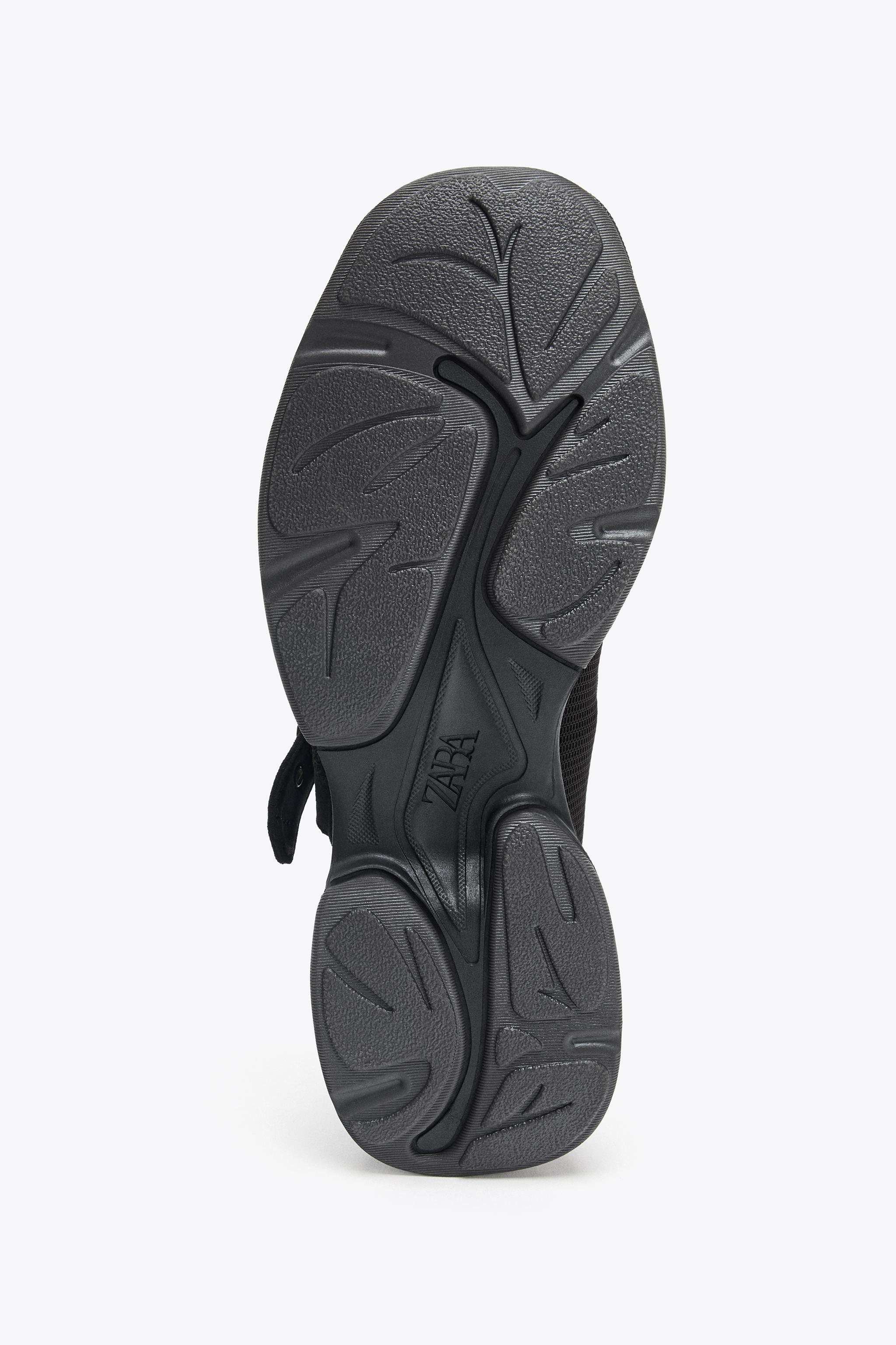 ZARA ブラック　スポーティバレリーナシューズ　　38 リボン付きスポーツバレリーナ - ブラック | ZARA Japan / 日本