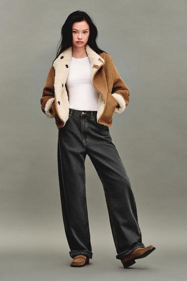 Zara 雙面穿雙面外套 - 焦糖色