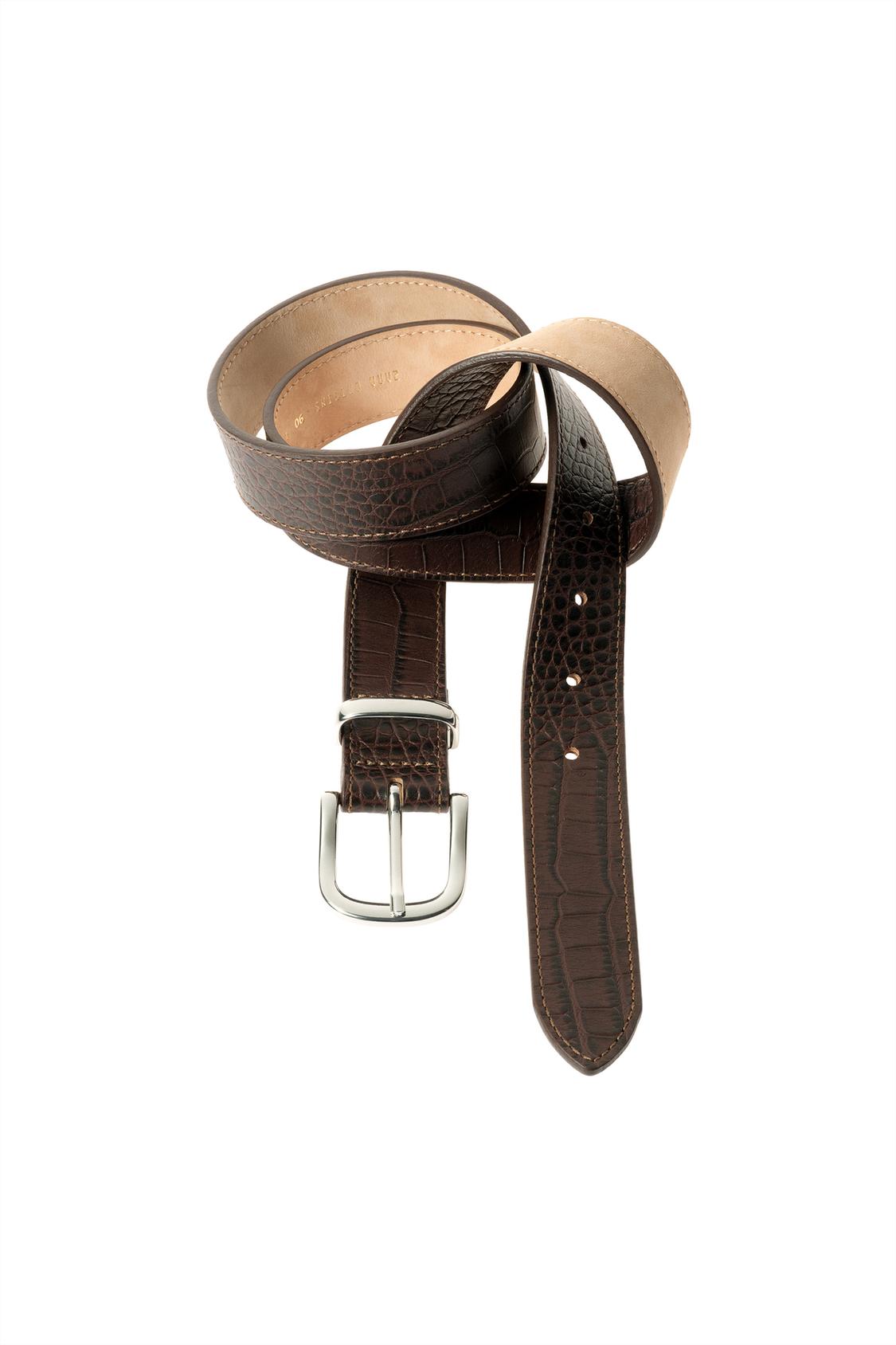 EMBOSSED LEATHER BELT