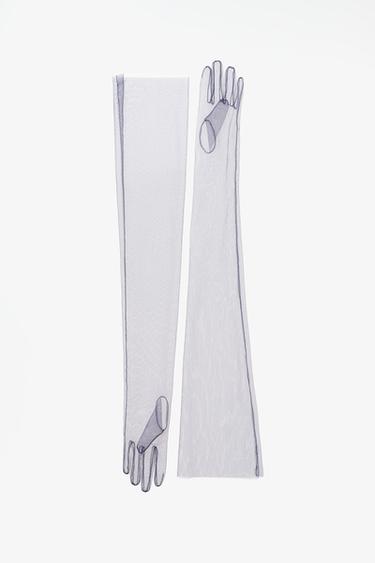 LONG TULLE GLOVES LIMITED EDITION — Blue 1