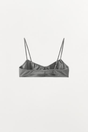 WAVY MODAL BRALETTE - Grey by Zara - Image 6